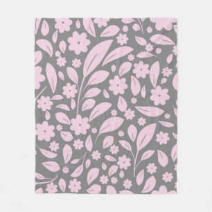 Cobertor De Velo Estilos de vindima sem costura com flores rosa e f