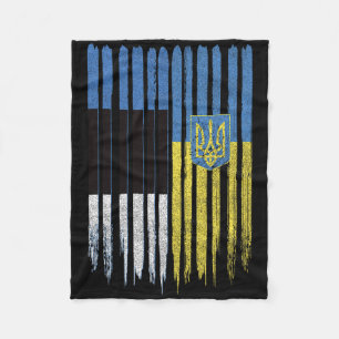 Cobertor De Velo Estônia Ucrânia Estoniano Ucraniano Bandeira 