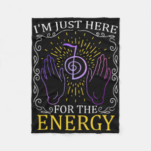 Cobertor De Velo Estou Aqui Apenas Para A Energia Chakras Mãos De C
