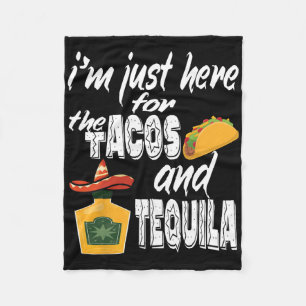 Cobertor De Velo Estou Aqui Apenas Para Os Tacos E Tequila Divertid