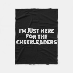Cobertor De Velo Estou Aqui Só Para As Cheerleaders
