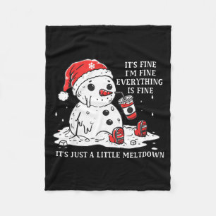 Cobertor De Velo Estou Bem Está Tudo Bem Só Tendo Um Natal de Colap