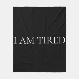 Cobertor De Velo Estou Cansado – Frase Suave e Emocional