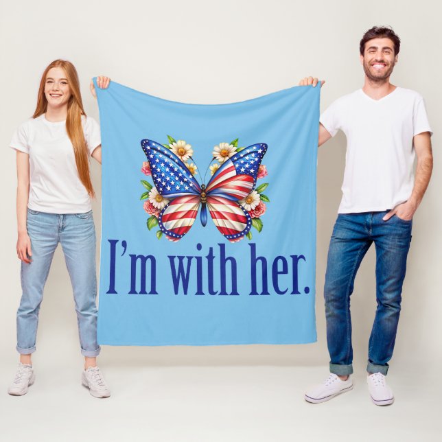 Cobertor De Velo Estou com a Borboleta Azul Kamala (In Situ)