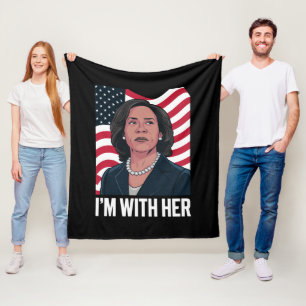 Cobertor De Velo Estou Com Ela Kamala Voto Para 2024 Presidente