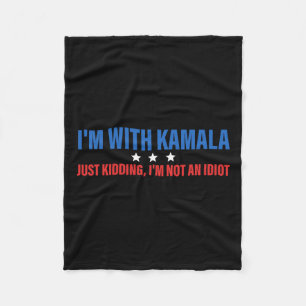 Cobertor De Velo Estou com Kamala Brincando Presidente Kamala Harr