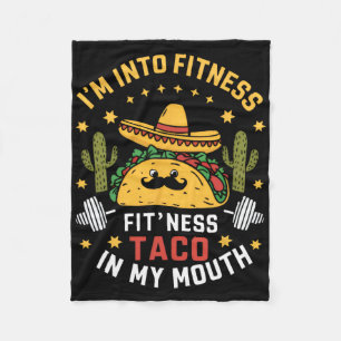 Cobertor De Velo Estou em Forma Tacos Mexicanos Cinco De Maio 