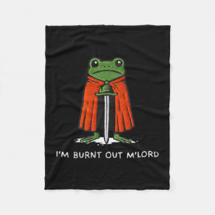 Cobertor De Velo Estou Esgotado Mlord Funny Knight Frog Meme Menino