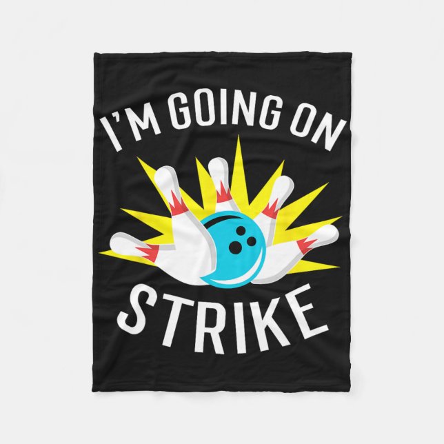 Cobertor De Velo Estou indo para Boliches Strike (Frente)