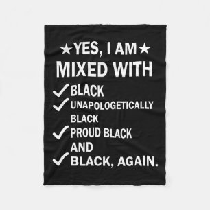 Cobertor De Velo Estou Misturado Com A História Negra Negra Negra N