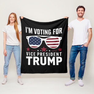 Cobertor De Velo Estou votando para o vice-presidente Trump Eleição