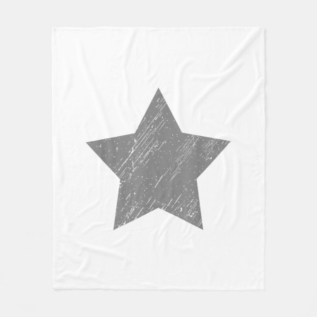 Cobertor De Velo Estrela Cinza Distinta Estrela Vintage (Frente)