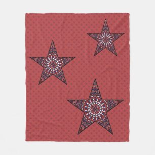 Cobertor De Velo Estrela da Independência Fleece Blanket
