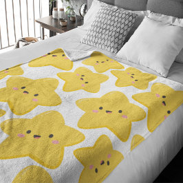 Cobertor De Velo Estrela lúdica amarela