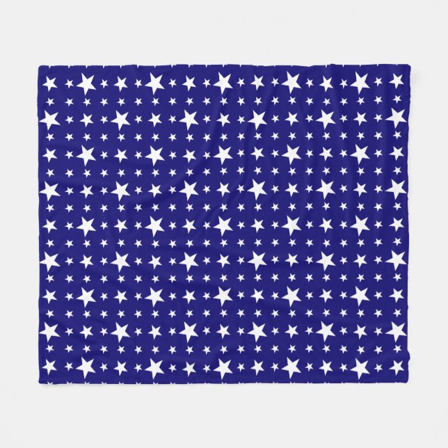 Cobertor De Velo Estrelas de festa em azul (Frente (Horizontal))