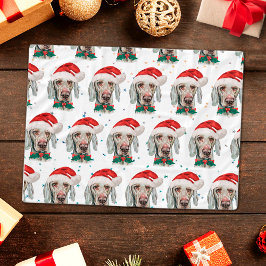 Cobertor De Velo Estrelas de Natal da Raça Canina Weimaraner