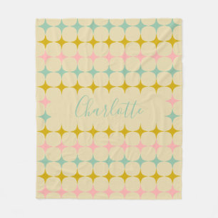 Cobertor De Velo Estrelas do meio século Mod Vintage Color Person