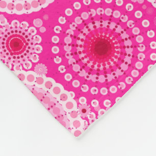 Cobertor De Velo Estrelas e pineiras, fuchsia rosa e marrom
