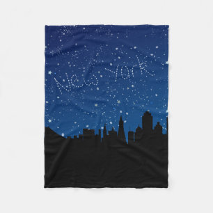 Cobertor De Velo Estrelas, skyline, New York