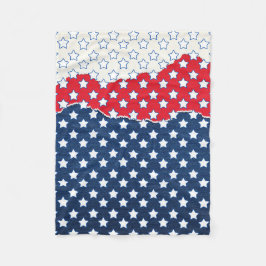 Cobertor De Velo Estrelas Vermelhas, Brancas e Azuis (EUA) (Estados