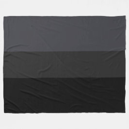 Cobertor De Velo Estrias Monocromáticas Negras de Cinzas Amplas Ele