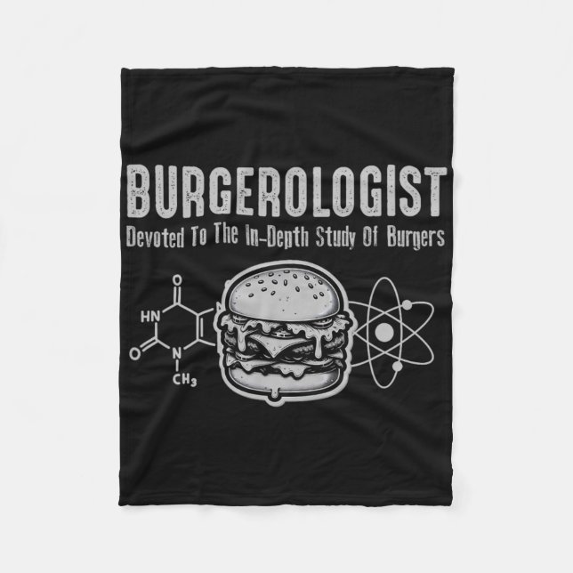 Cobertor De Velo Estudo Burgerologista De Churrasco Engraçado Para  (Frente)