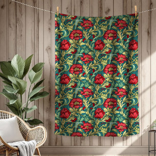 Cobertor De Velo Eterno Chic Floral Tapeçaria Morris Ornamentado