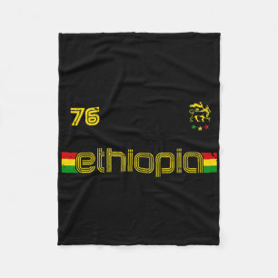 Cobertor De Velo Etiópia -reggae Rastafari Jamaica Futebol Soccer S