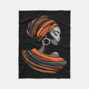 Cobertor De Velo Étnica Kente Cloth Head Enrola Bela Mulher African