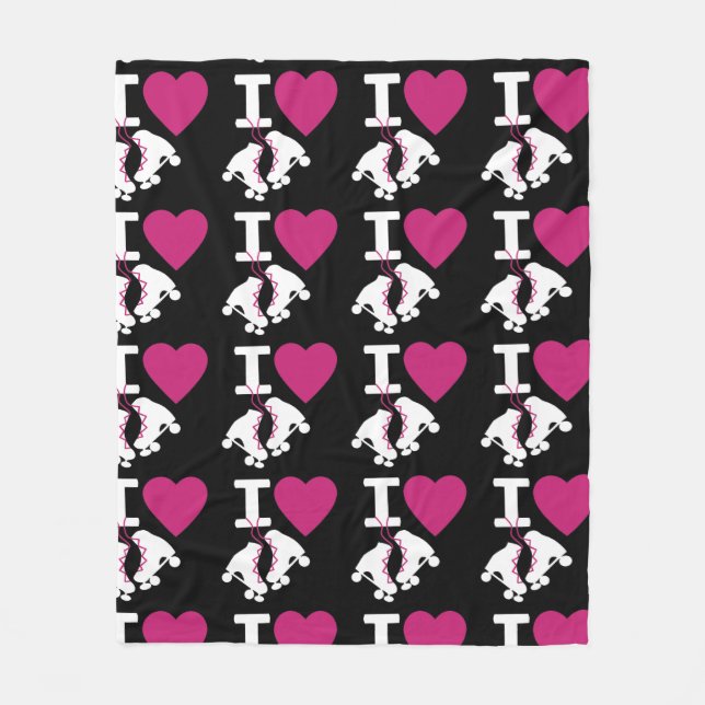 Cobertor De Velo Eu Adoro Roller Skating (Frente)