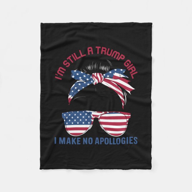 Cobertor De Velo Eu ainda sou uma Trump Girl (Frente)