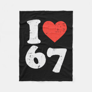 Cobertor De Velo Eu Amo 67 Roupa Engraçada 6 7 Meme Seis Sete Crian