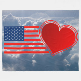 COBERTOR DE VELO EU AMO A MINHA BANDEIRA