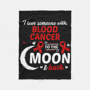 Cobertor De Velo Eu Amo Alguém Com Câncer de Sangue Conscientização