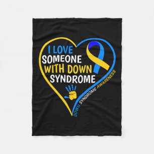 Cobertor De Velo Eu Amo Alguém Com Síndrome de Down - Síndrome de D