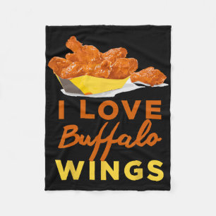 Cobertor De Velo Eu Amo Asas De Frango Buffalo Bbq Assado Grelhando