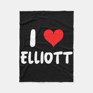 Cobertor De Velo Eu Amo Elliott - Coração