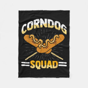 Cobertor De Velo Eu Amo Equipe de Corndogs Carnaval Cachorro Quente