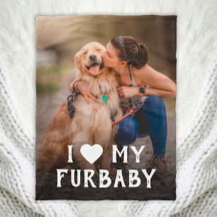 Cobertor De Velo Eu Amo Meu Cachorro De Furbaby