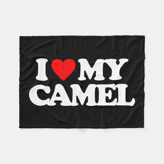 COBERTOR DE VELO EU AMO MEU CAMELO (Frente (Horizontal))