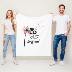 Cobertor De Velo Eu Amo Meu NAMORADO - Personalizado Moderno
