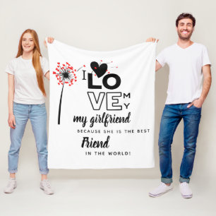 Cobertor De Velo Eu Amo Meu Presente Personalizado De Melhor Amigo