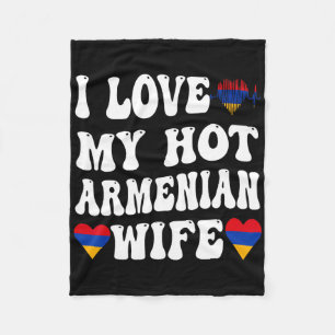 Cobertor De Velo Eu Amo Minha Quente Esposa Armênia Bandeira da Arm