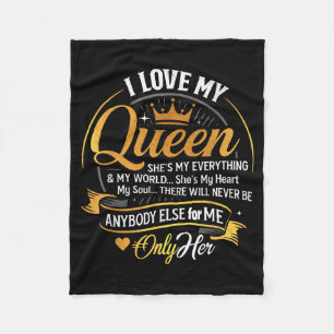 Cobertor De Velo Eu Amo Minha Rainha Ela é Tudo Para Mim No Meu Mun