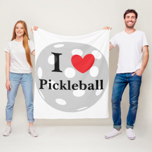 Cobertor De Velo "Eu Amo Pickleball"