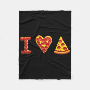 Cobertor De Velo Eu Amo Pizza Amantes de Comida Italiana Pizza é o