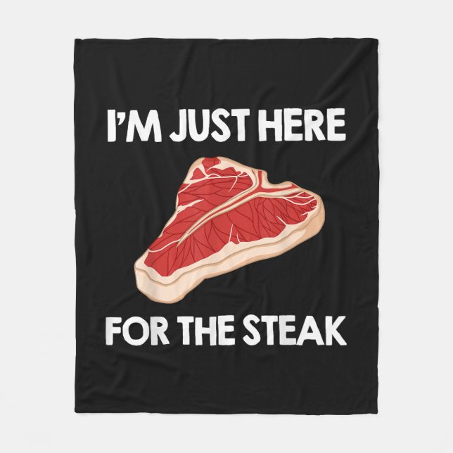 Cobertor De Velo Eu Amo Presente de Casa de Ribeye de Bife (Frente)