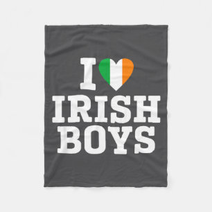 Cobertor De Velo Eu Amo Rapazes Irlandeses Bandeira da Irlanda Cora