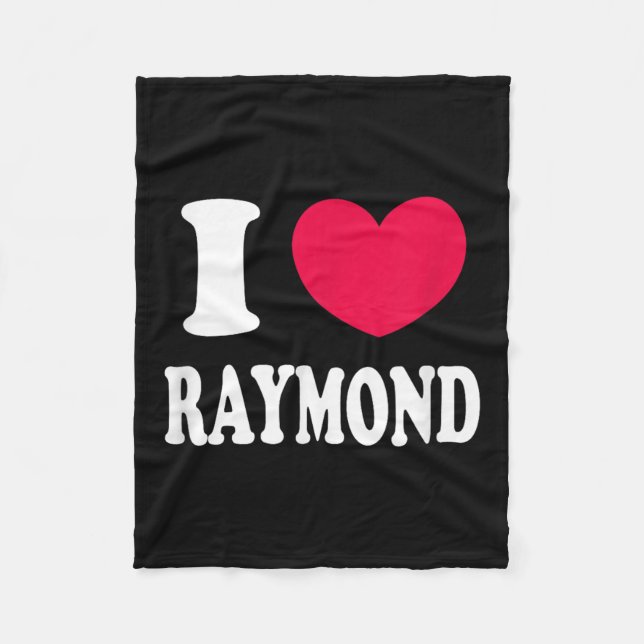 Cobertor De Velo Eu Amo Raymond (Frente)