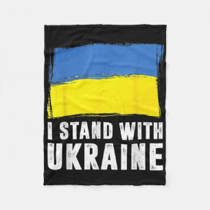 Cobertor De Velo Eu Apoio a Ucrânia Bandeira Ucraniana Apoiando Ukr